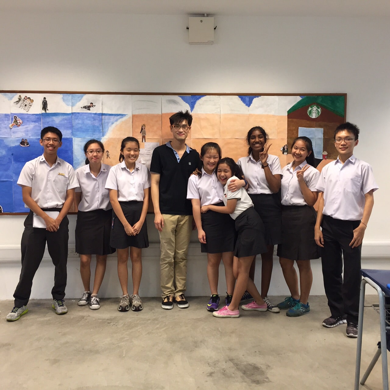 Mr Alex Xu and his students