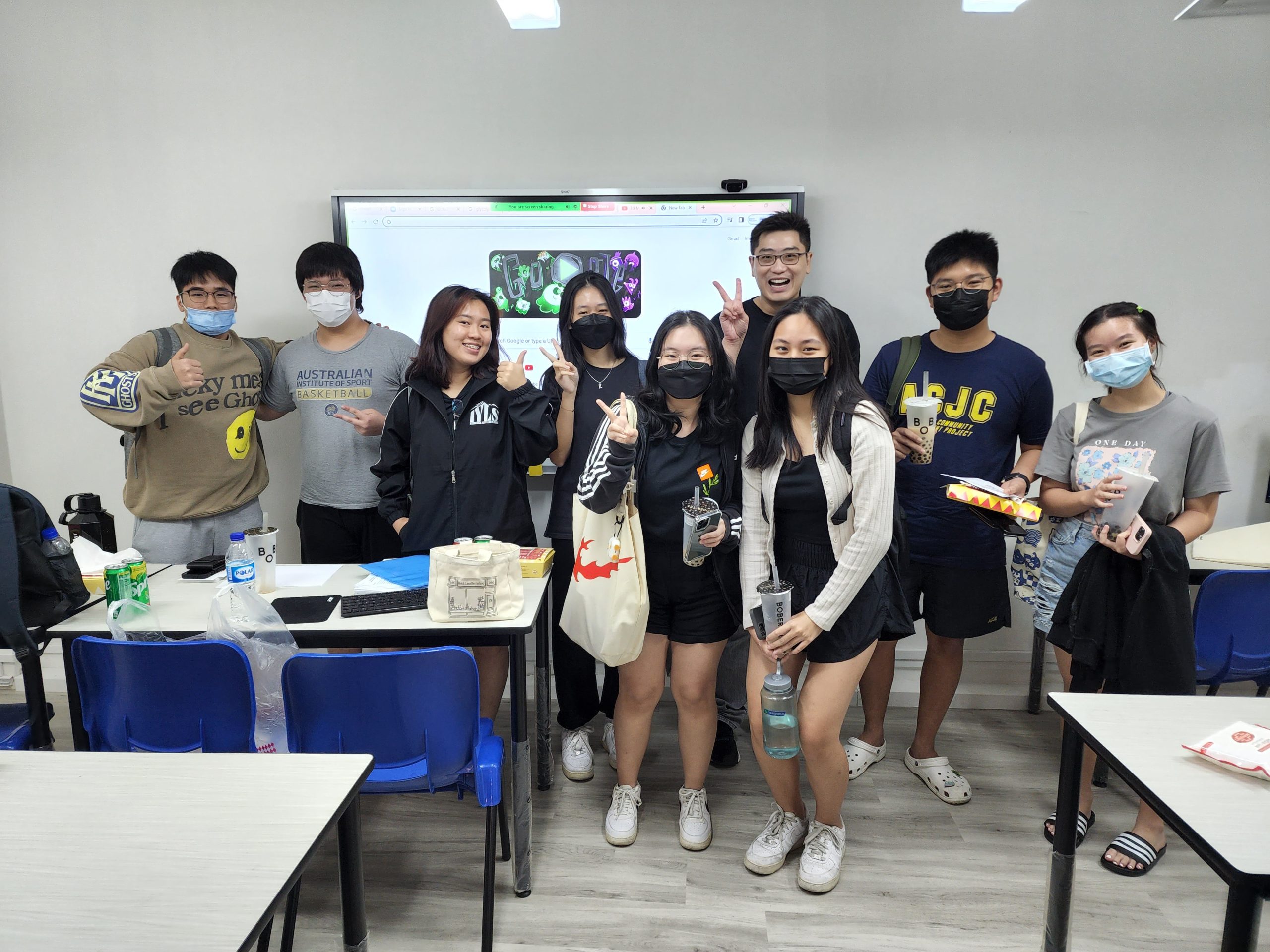 Mr Alex Xu and his students