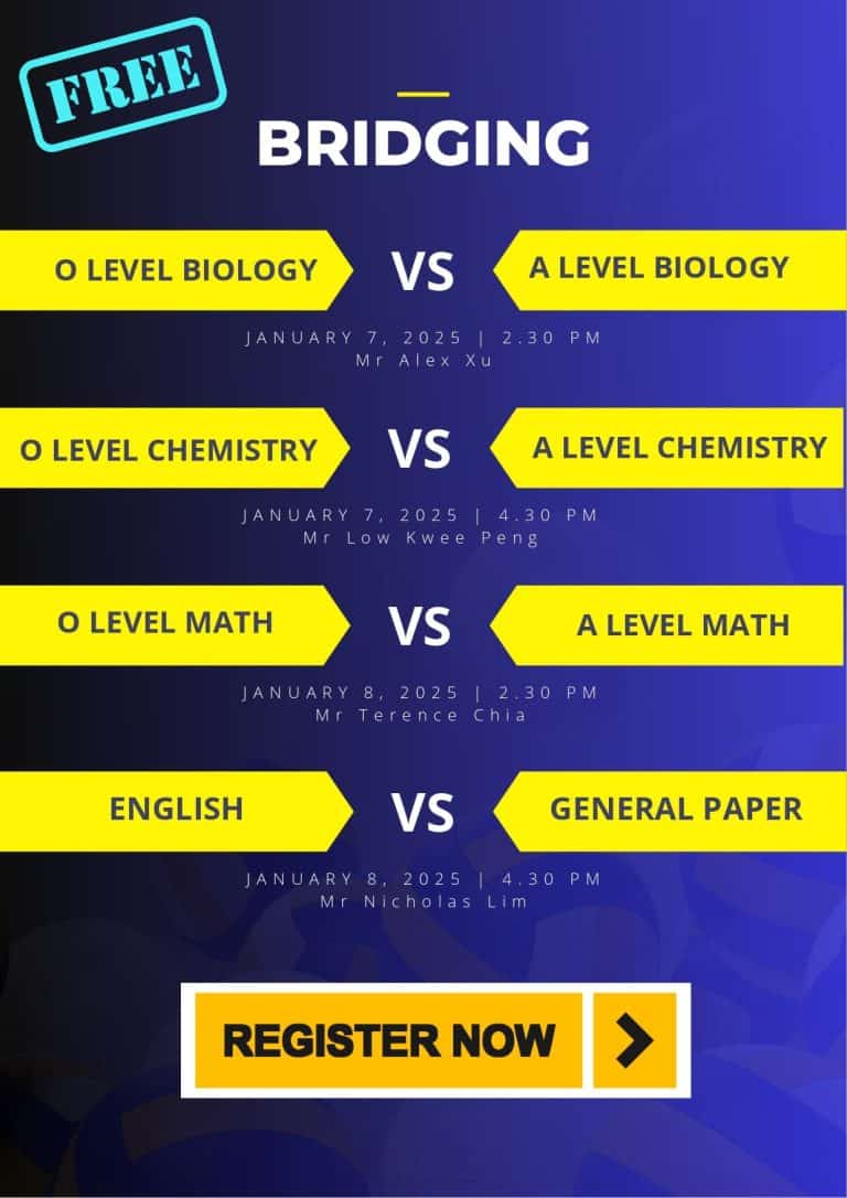 FREE Bridging Programme for O-Level to A-Level Students