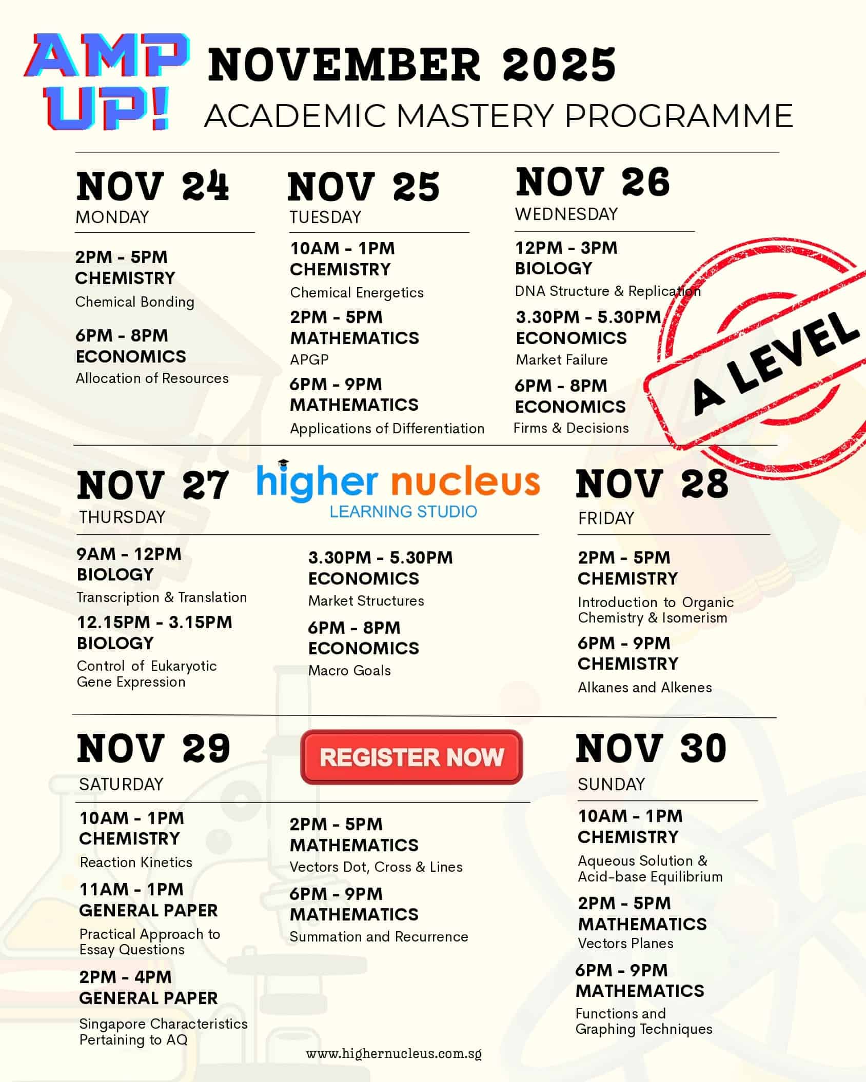 AMP UP! 2025 A Level Tuition