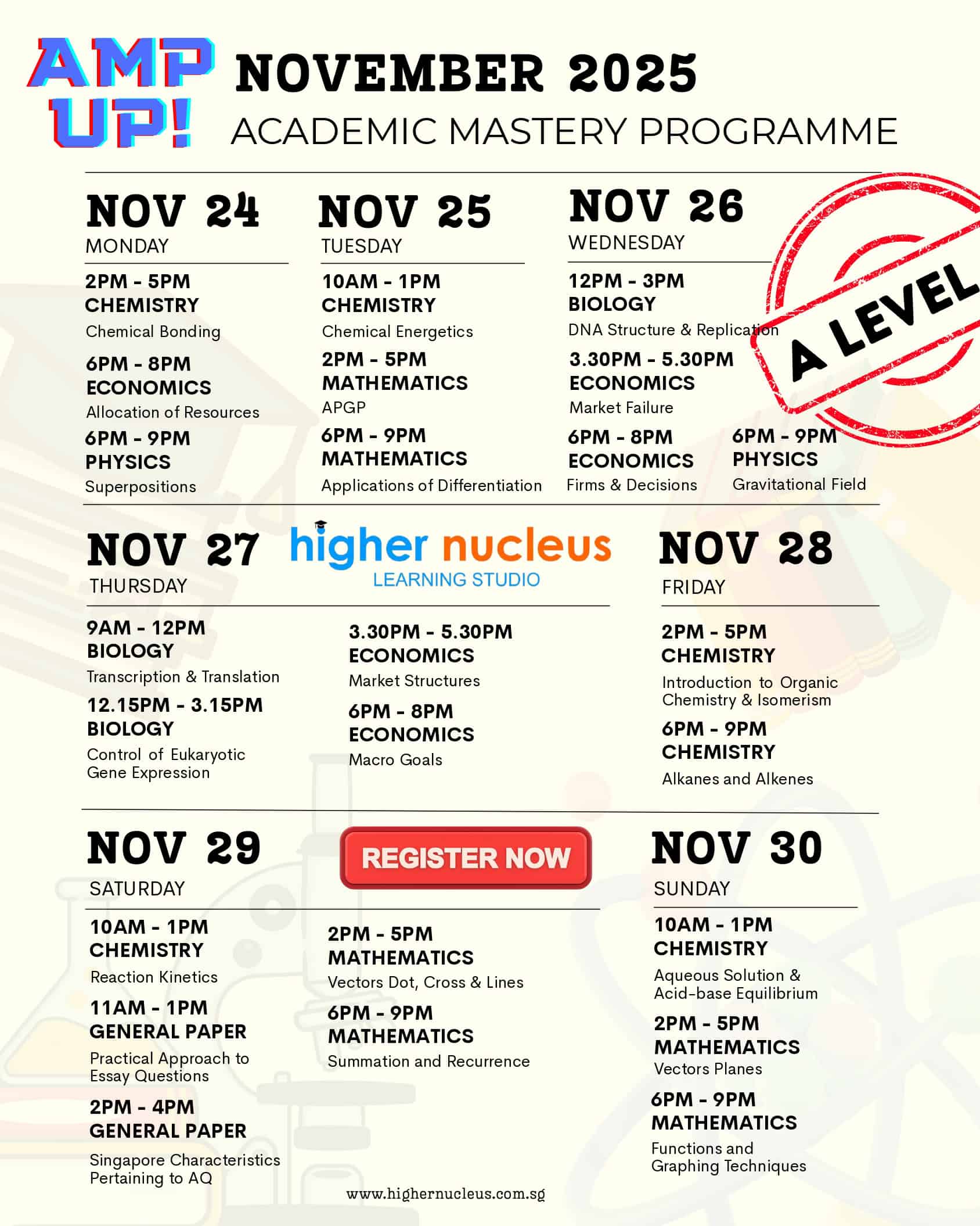 AMP UP! 2025 A Level Tuition