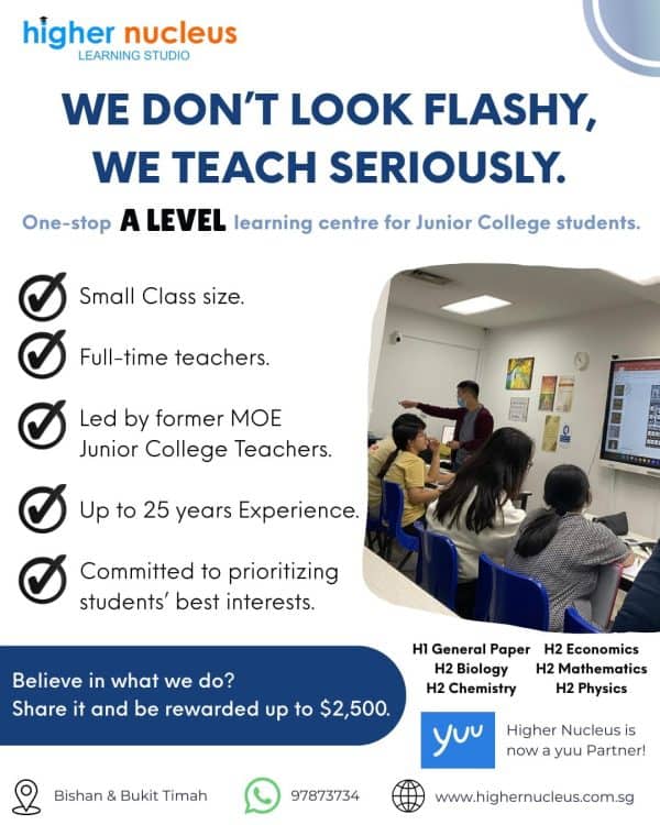 One Stop A-Level Learning Centre for JC Students