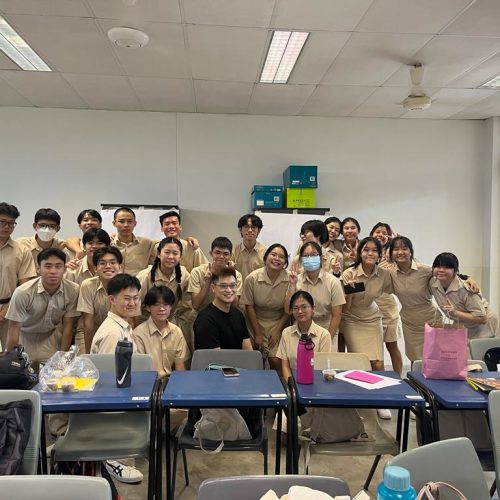 Mr Alex Xu and his students